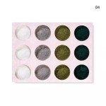 Set de 12 piezas de polvo terciopelo para uñas