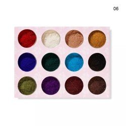 Set de 12 piezas de Polvo Terciopelo para Uñas
